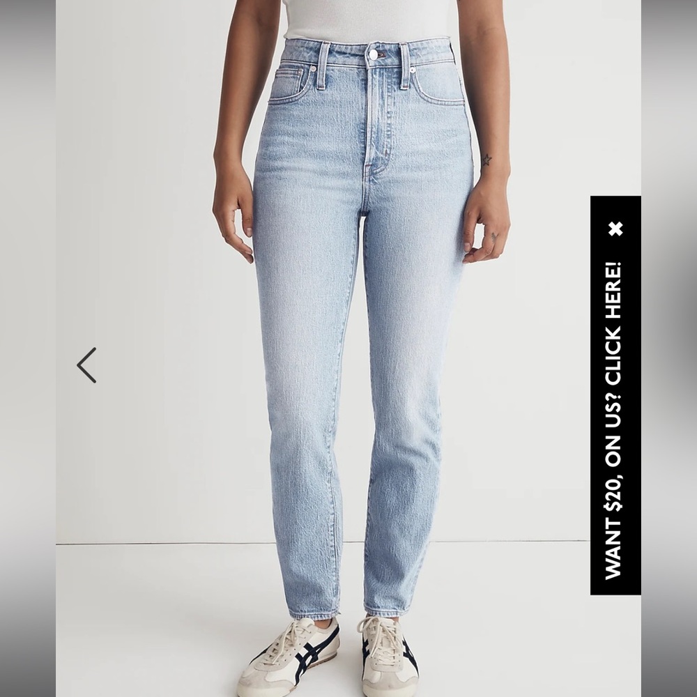 Madewell the curvy perfect vintage Jean Fitzgerald wash 27